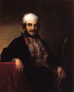 Asher Brown Durand Portrait of Isaac Edrebi of Morocco oil on canvas